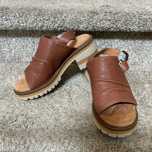 NWOT Salvia “Hope” Cuoio Sheep Leather Platform Sandals. Chunky. Comfort. Sz 36 - Picture 4 of 11